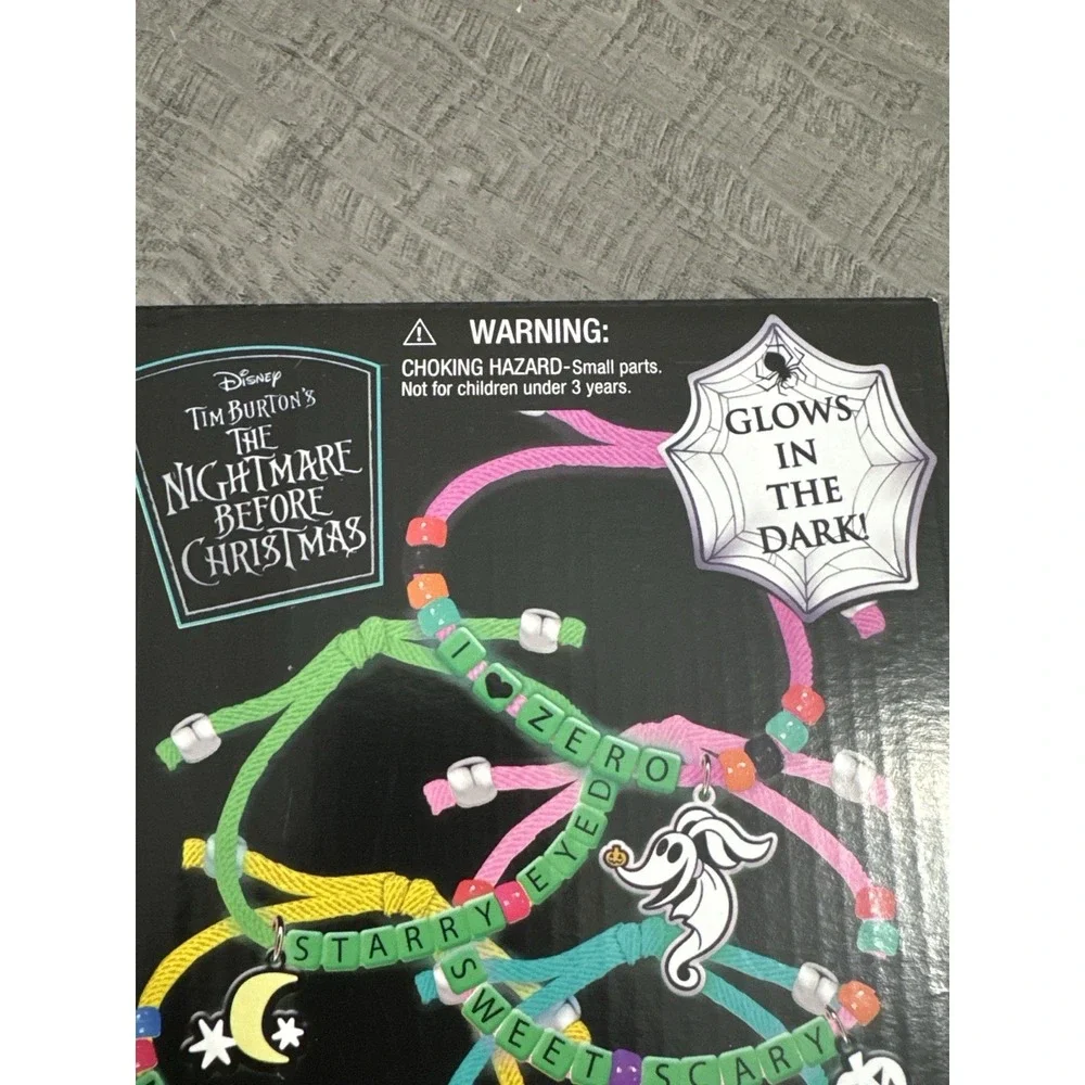 Nightmare Before Christmas‎ Glow in the Dark Jewelry Kit Jack Sally Zero New